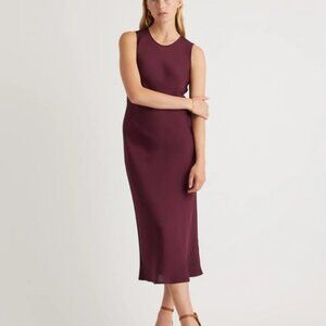 Quince Burgundy Midi Dress